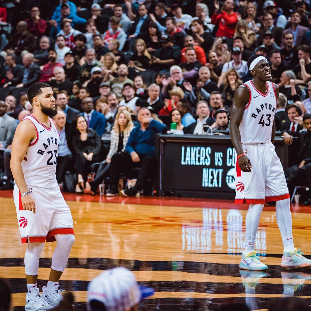 Raptors's tweet photo. In this photo we have

68 Pts / 23 Reb / 12 Ast 

#BetOnYourself x #HumbleHustle https://t.co/td0KFpLjl3