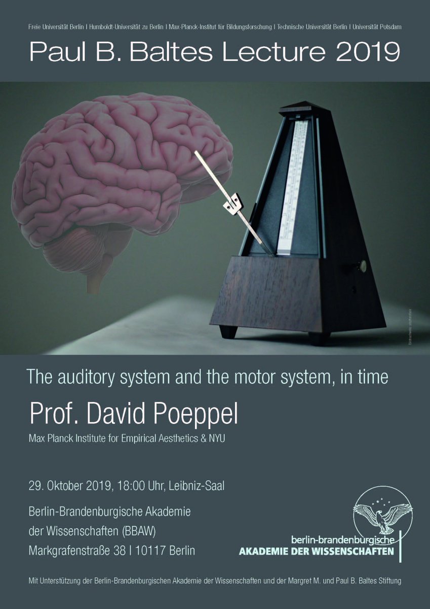 mpib_berlin's tweet image. Paul B. Baltes Lecture on October 29 at @bbaw_de. 

@davidpoeppel, @MPI_ae, on #rythms in the brain, in music and in speech. 

mpib-berlin.mpg.de/en/aktuelles/v…