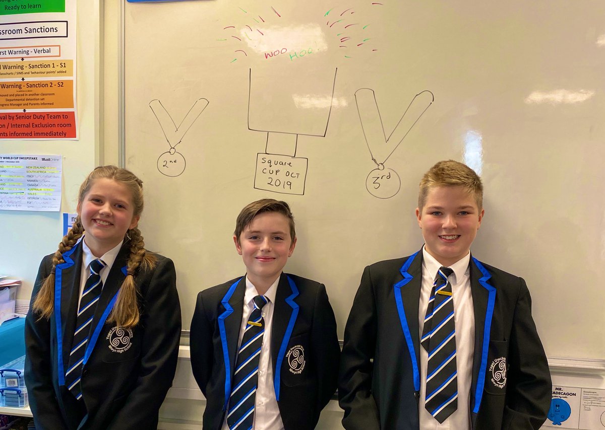 RoJoMaths's tweet photo. Our first square cup competition, 7M1 with some outstanding completion, down to these 3 awesome mathematicians.
#BelongBelieveAchieve #SquareNumbers #SquareTables
Really trophy to follow ππ₯π₯π₯
@IslwynMaths @IslwynHigh https://t.co/mdHshb7FTk