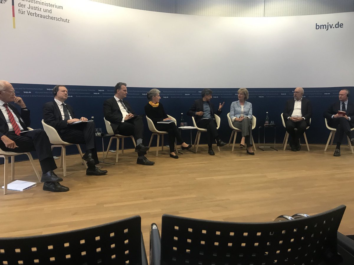PaulNemitz's tweet photo. State Secretary for Justice and Consumer protection @Gerdbillen : We will expedite the #Dataethicscommission report to #MarkZuckerberg #Facebook so they can be inspired to do the right thing on #AI #Algorithms #Data. https://t.co/sGSir1fAyB