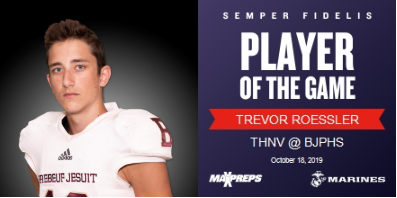 BJPSFootball's tweet photo. 🏅- Week 9 @USMC @MaxPreps Players of the Week

Offense- @gabewright_
Defense- @CalebEllison20
Special Teams- @MattPahl5
Scout- @Mrhorse115
Staff-@maxkucer

| #GoBraves #BraveTime #Awardnesday https://t.co/2NqI3C0g6W