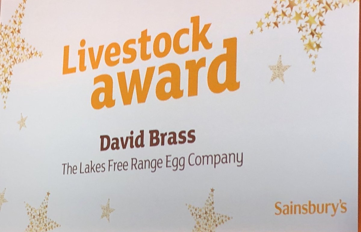 pulfrey's tweet photo. Congratulations to David Brass @lakesfreerange and @WoodlandTrust Farming Ambassador for winning @sainsburys Livestock Award #JSFC2019 #EveryTreeCounts https://t.co/kIZlriKWcl