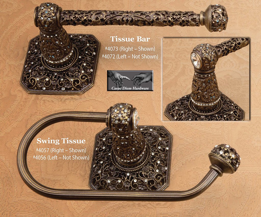 Juliane Grace #bathaccessories embellished with #swarovski crystals by #carpediemhardware #bathhardware #tissueholder #tissuering
ow.ly/awFn50wQ8Tl
ow.ly/YPdA50wQ8Tg