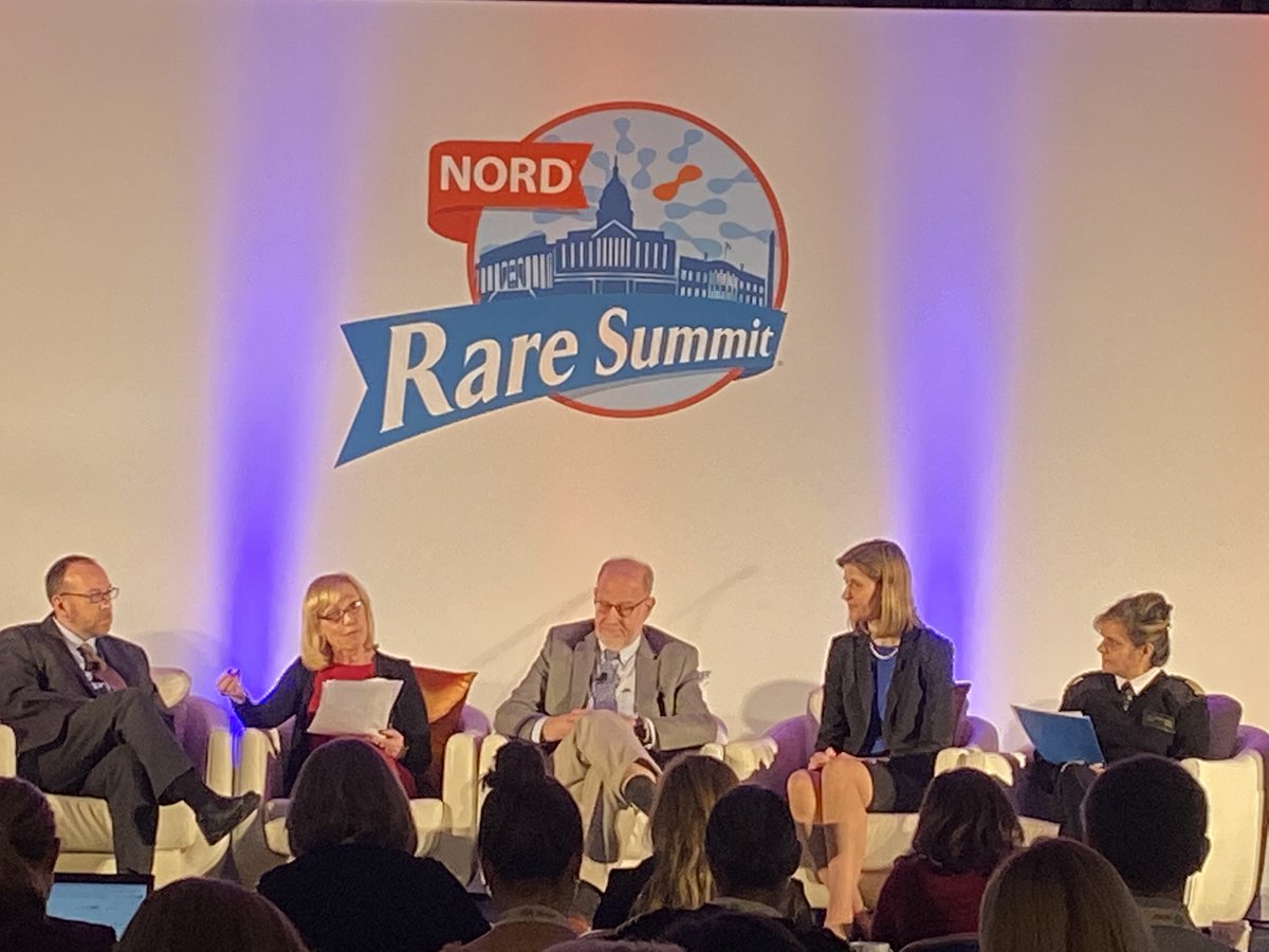 CMTRF's tweet image. This week, we attended the NORD (National Organization of Rare Diseases) Summit. Great panel of FDA reps discussing how to measure effective treatments.  #nordsummit #catalyst4thecure #charcotmarietooth #cmtresearch