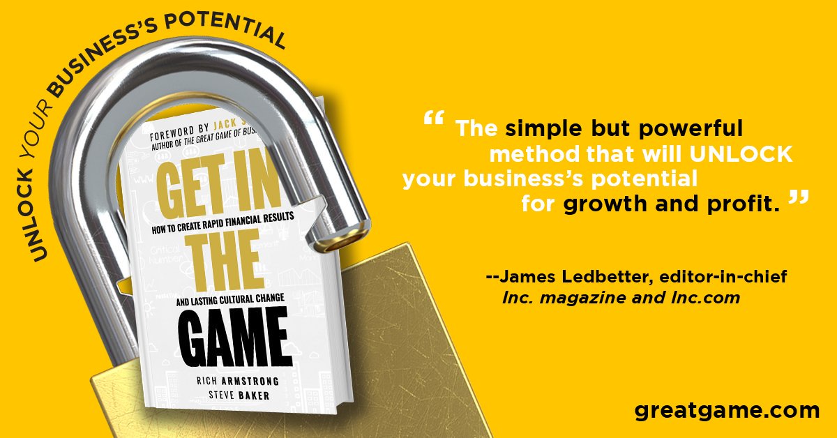Is your company reaching its full potential? Our new book teaches the rules of The Game and how to WIN! People are calling it "hands-down the best, most practical book you can read on how to make your company and your employees winners." #GetInTheGame
bit.ly/32Fv8d9