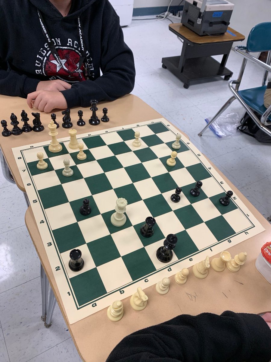 thebearsmark's tweet photo. During Flex Time, some intense chess matches go down.
// Cooper Haney #myDAy #TheBearsMark  #DAflextime #checkmate https://t.co/6fUeIDQeCE