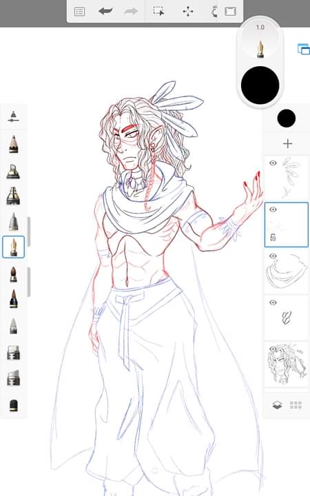 LCrimson97's tweet photo. Ando haciendo un monito para un grupo de rol, aรบn no estoy segura del nombre asรญ que me voy a tomar mi tiempo tururururu~
#dibujo #DibujoDigital #OCs #tribal #husband (?? #roleplay #roleplaying #grupoderol https://t.co/T9NTG2edh9