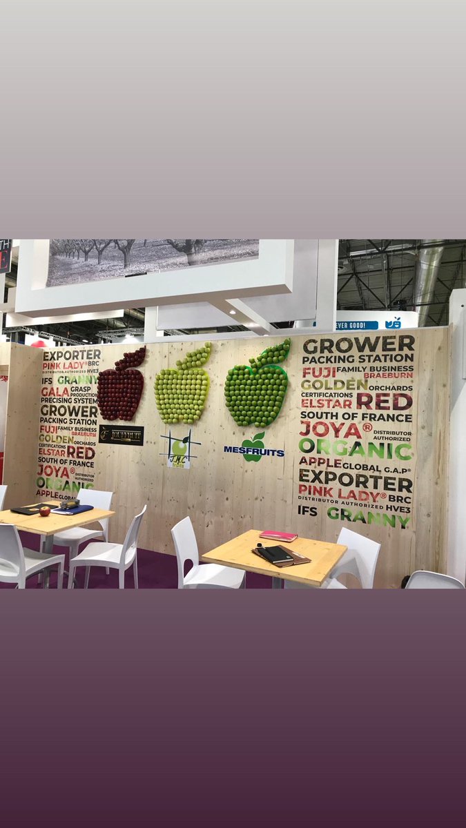 mesfruits's tweet photo. 🍎Toute l'équipe mesfruits vous attend à Madrid à la @feriafruitattraction  hall 4 stand C05 🍎 #mesfruits #feriafruitattraction #fruitattraction #manzana #pomme  #france #madeinfrance https://t.co/jWZwZB0GMf