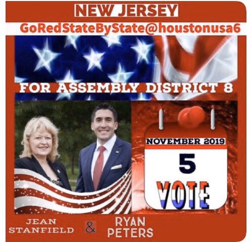 seebee119's tweet image. NJ
Residents of District 8, November 5th is your opportunity to claw back some balance in Trenton. With these 2 energetic candidates you know YOU come first.
VOTE‼️ Peters for Assembly
VOTE‼️ Stanfield for Assembly
#RedNovember #SaveNJ #LeadRightite it’s time to regain control.