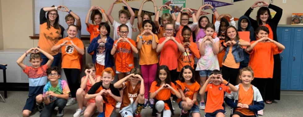 NP4H8 Council wearing orange today to celebrate Unity Day. Go Comets!