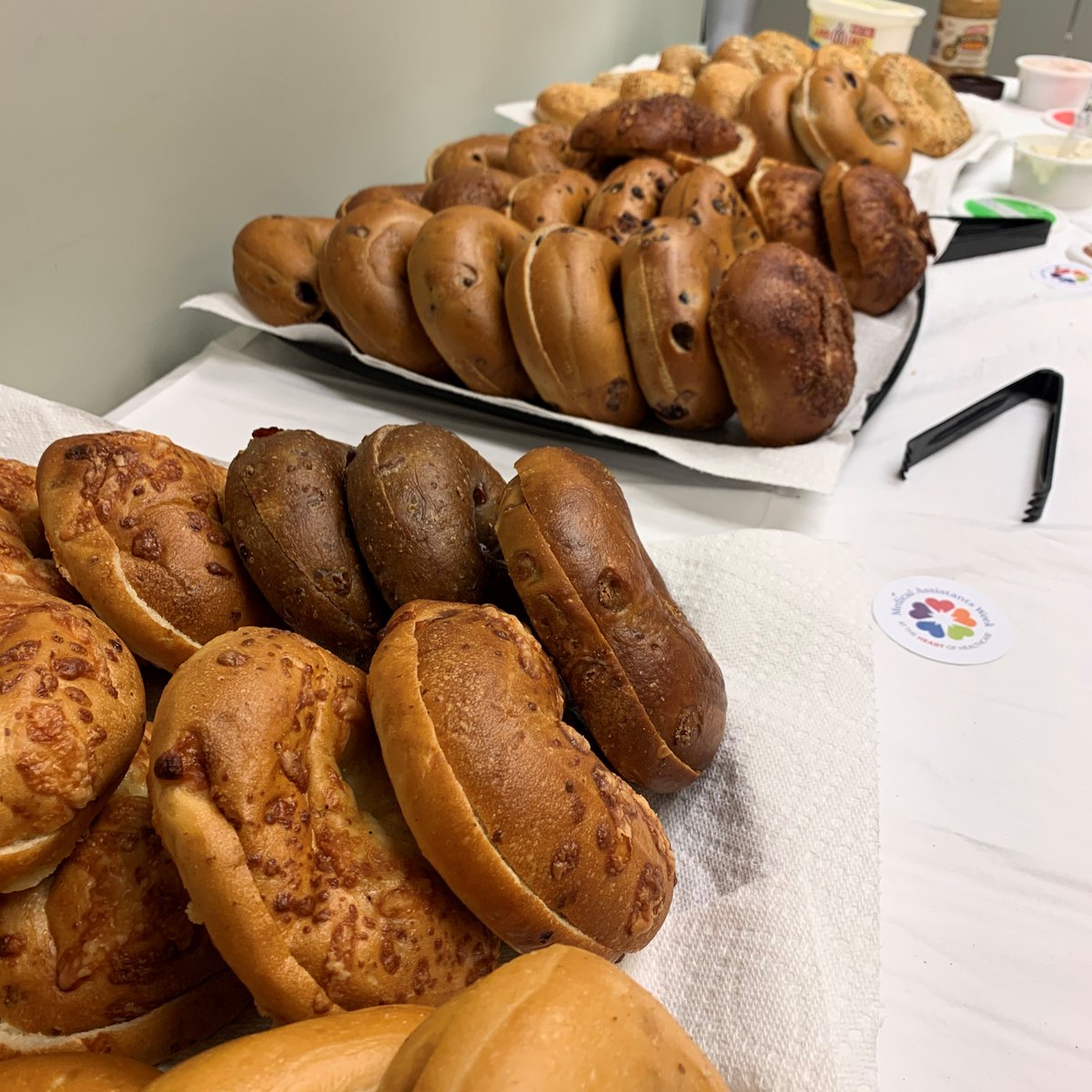 americanmedtech's tweet photo. AMT staff celebrates medical assistant recognition week with a staff breakfast! We are so proud to support RMAs across the nation and happy to celebrate with you this week. #AMTMARWeek https://t.co/wnV1cC6SNi