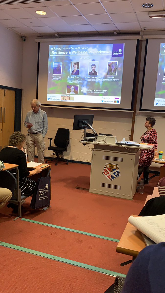 Delighted to be participating in Physics, we need to talk about.... series session today talking about resilience and wellbeing in academia