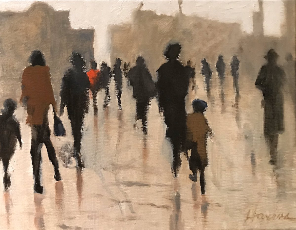Betsy Havens “A Calm and Old World”  Oil 11x14 #betsyhavens #burroughschapinartmuseum Show running now. #oilpainting #painting #figurativepainting