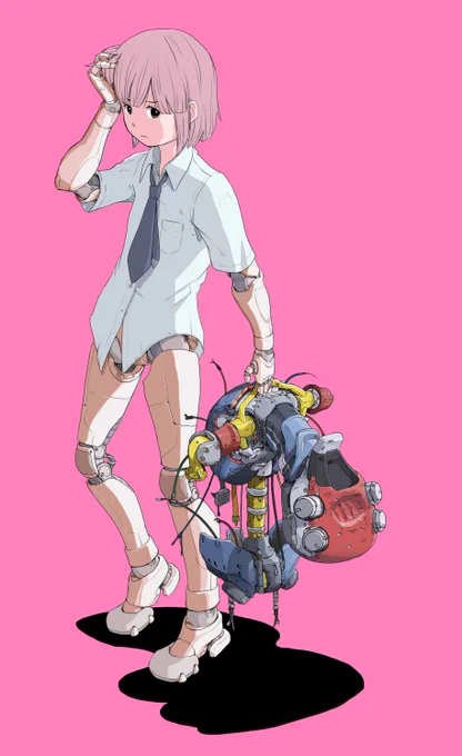 ひと暴れしたメカ子 