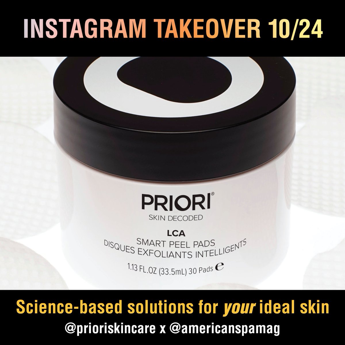 REMINDER 🎀Join @prioriskincare for an Instagram Takeover over on <a href="/americanspamag/">American Spa</a>, TOMORROW, Thursday, 10/24! 📸 Discover the secrets behind adaptive skincare and science-based solutions for your ideal skin.
