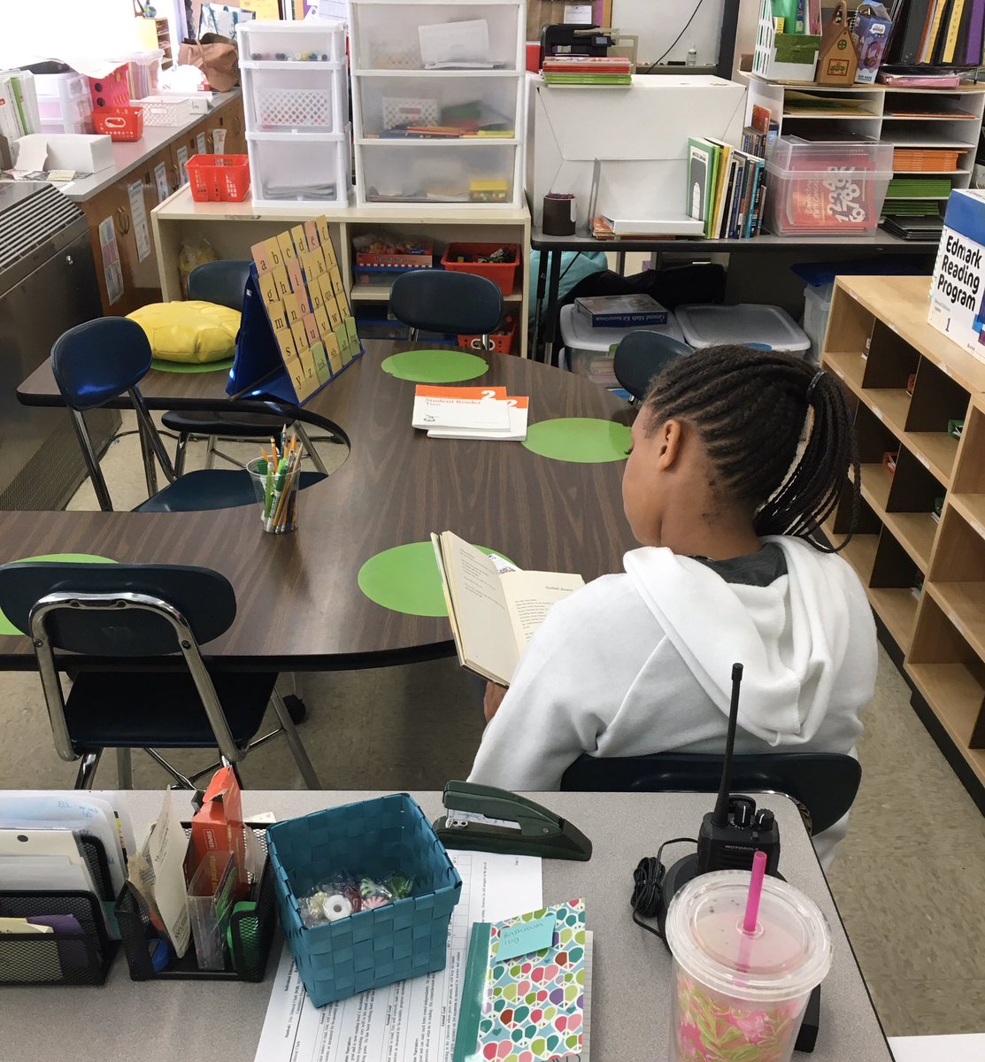 MrsHillGMA's tweet image. When your students ask if they can spend the last few minutes of class time reading their new favorite book... of course the answer is yes! 📚 I love seeing students so excited about reading! 😊
#ReadingForMeaning #WhateverItTakes