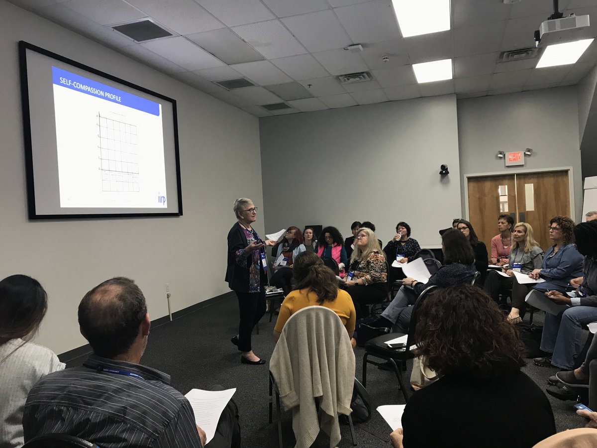 iirpgradschool's tweet photo. IIRP Professor Frida is speaking on factors of self-compassion and how that fits into being a restorative practitioner. #IIRPConference https://t.co/DNpQze8mxZ