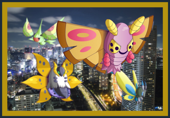 Twitter 上的 かなめ Pokemon Shiny Moth Party アメモース 色違い ウルガモス 色違い ドクケイル 色違い ガーメイル 色違い 他ポケモンイラストモーメント Sub T Co Xkj34fpi3r ポケモンイラスト ポケモン モルフォンはモルフォ蝶が