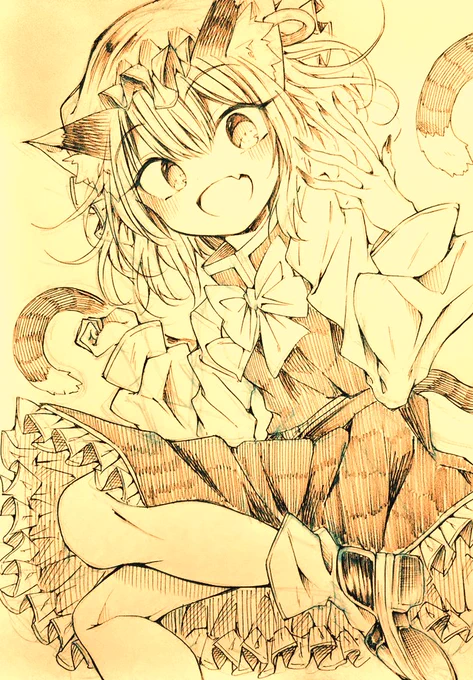 橙ちゃん…!!!迷い込んだら最後、二度と戻れないわ!?️✨✨
#深夜の真剣お絵描き60分一本勝負
+10minです… 