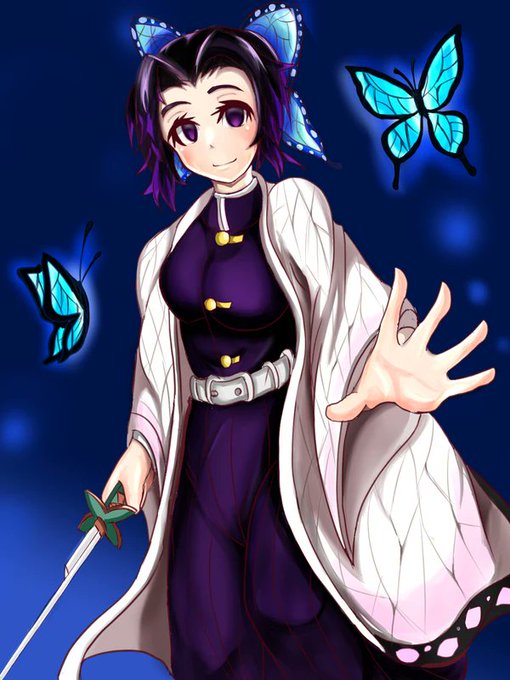 今更ながら鬼滅の刃を読みました!!めっちゃ面白かった!!読んだ記念にしのぶさんを描きました!!早く続きが見たい…#イラスト好きと繋がりたい #鬼滅の刃 #胡蝶しのぶ 