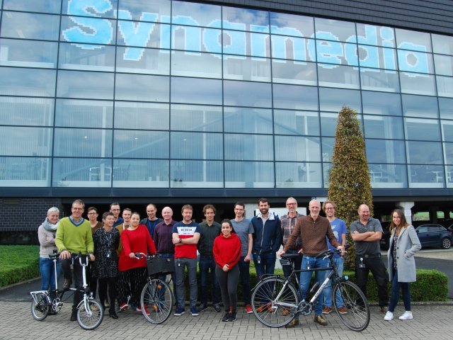 krs_cls's tweet photo. Bike To Work Day @Synamedia in Kortrijk: getting in good shape for our company's 1st birthday party next week! #SynamediaLife @SynamediaLife https://t.co/tBj2rzh4bQ