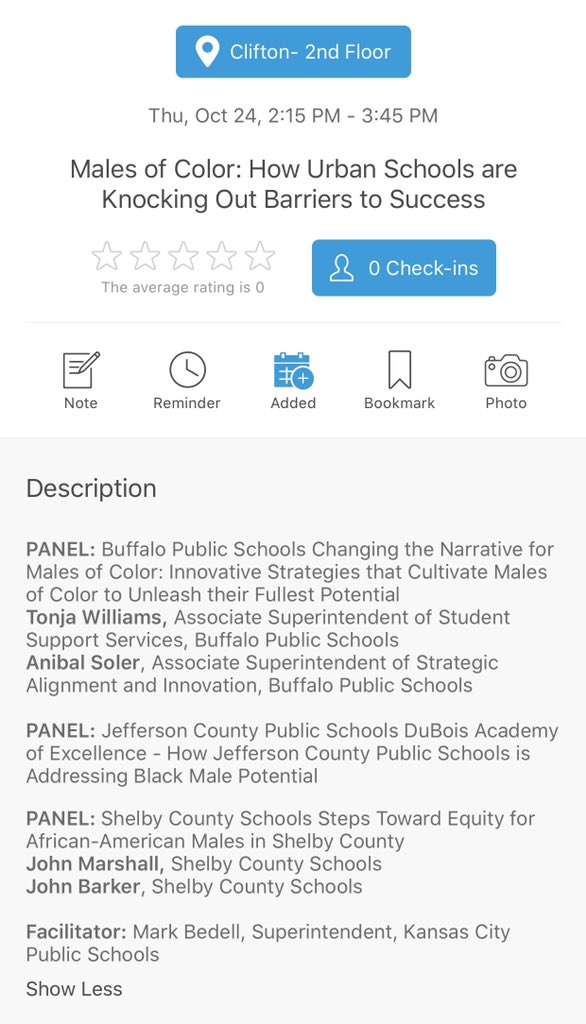 AnibalSolerJr's tweet photo. If you are attending @GreatCitySchls Elevating Education Conference I want to invite you to our session on Males of Color. Proud to represent @Buffalo_Schools with my colleague Dr. Williams. Come here what we are doing with our #MBKBuffalo efforts.✊🏼 @NYSMBK #WEareMBK #SOMOSMBK https://t.co/dLId0HfddA