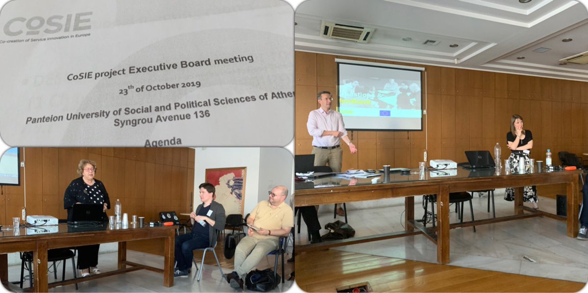 ...attending with <a href="/SMBaines/">Sue Baines</a> an intensive and fruitful #CoSIE2020 executive board meeting skilfully led by project coordinators @turkuAmk warmly welcomed and hosted by our colleagues <a href="/panteion/">Panteion University</a> #athens #europeanprojects #cocreation #h2020 #day1