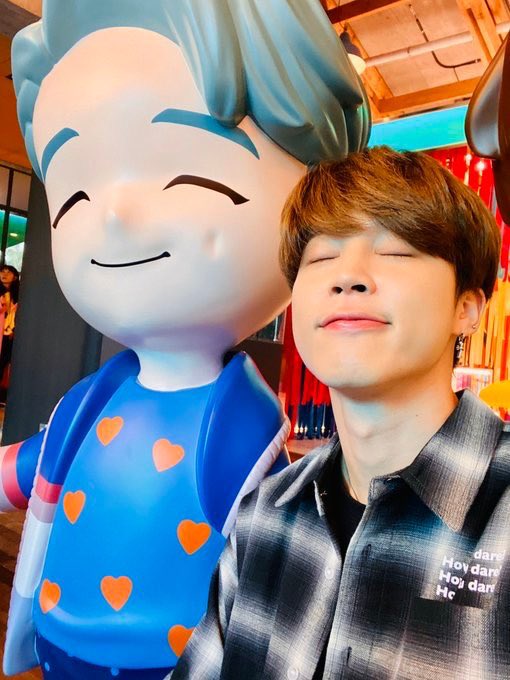iHeartRadio's tweet photo. Your daily dose of cuteness ft. RM, Jimin and Jungkook of @BTS_twt ☺️ https://t.co/5Iyh89G2Sc