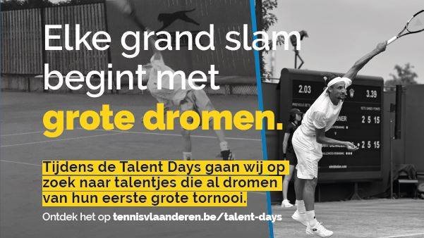 TennisVla's tweet photo. GEZOCHT: tennistalentjes die geboren zijn in 2012 of 2013!  Stuur voor 1/11 een video (max. 4 min.) door naar scouting@tennisvlaanderen.be met beelden van de forehand, backhand, opslag en een rally of punt vanuit opslag. Meer info: https://t.co/pUe6wtrFVS #opzoeknaartennistalent https://t.co/XYG8gxnshp