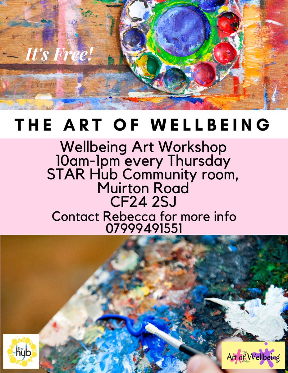 The Art of Wellbeing (@artofwellbeingw) on Twitter photo Get together tomorrow over a coffee and some water colour paints! Free Art Workshop. Come and see us. Learn something new or just hang out with like minded people <a href="/STARCOMMHUB/">STARCOMMUNITYHUB</a> <a href="/Tremorfa_UK/">Tremorfa</a> <a href="/Linc_Cymru/">Linc Cymru</a> Get together tomorrow over a coffee and some water colour paints! Free Art Workshop. Come and see us. Learn something new or just hang out with like minded people <a href="/STARCOMMHUB/">STARCOMMUNITYHUB</a> <a href="/Tremorfa_UK/">Tremorfa</a> <a href="/Linc_Cymru/">Linc Cymru</a>