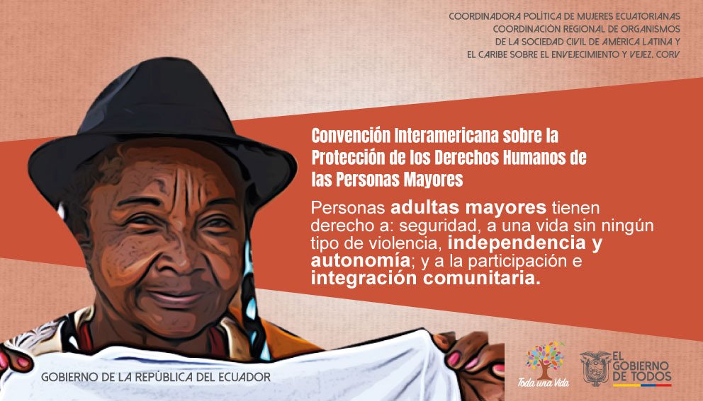 Las personas adultas mayores tienen derecho a ser independientes, a participar y a vivir en comunidad. 
#ProtegemosALasPersonasMayores