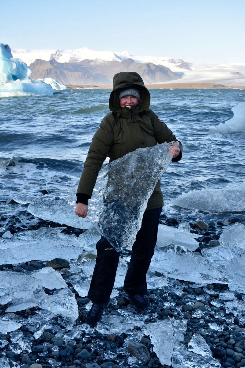 GeogDept_WHS's tweet photo. Visited the glacier lagoon this morning, incredibly beautiful and poignant - essentially a memorial to the disappearing glacier #ExploreWHS #WHSfun #WHSIceland @WimbledonHigh https://t.co/UlpAzIYU3S