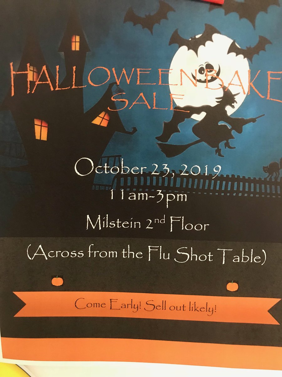PatrickRCNS's tweet photo. Bake sale today on second floor, 11:30-3, from your fantastic float pool ⁦@HeadRNColumbia⁩ ⁦@QualityRN_NYP⁩ ⁦@MagneticDrRN⁩ ⁦@BuffaloHoyackf⁩ https://t.co/FhJJHSMLe6