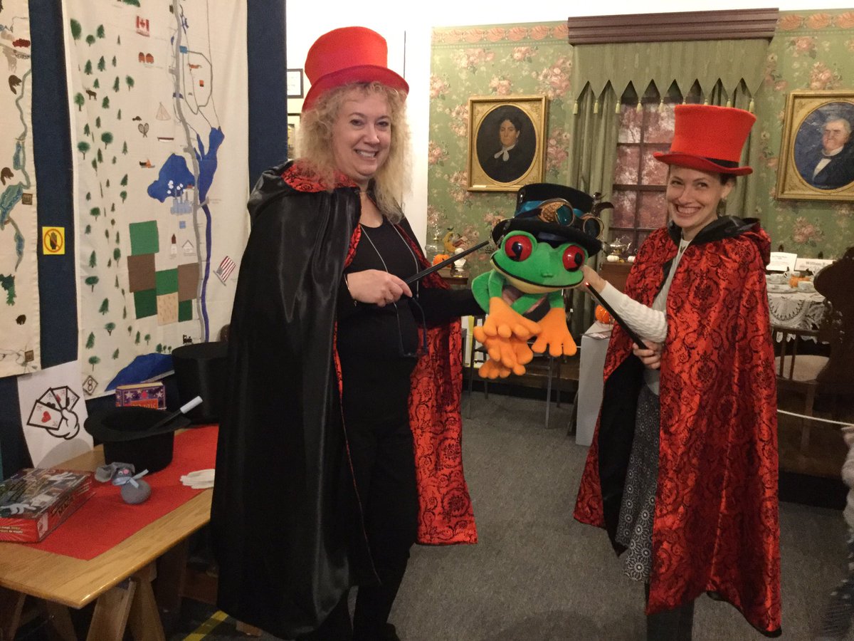 ECM_Friends's tweet image. Wee Fun Wednesday, today’s theme is Magic. Magicians Janet and Erin, turned Rod into a frog! Join us at the museum each week for Wee Fun Wednesdays. Full schedule online at Newmarket.ca/Museum. $3/ child, ages 1-4 with an adult. #ECMuseum #WeeFun #Fun #ThingsToDo #Children