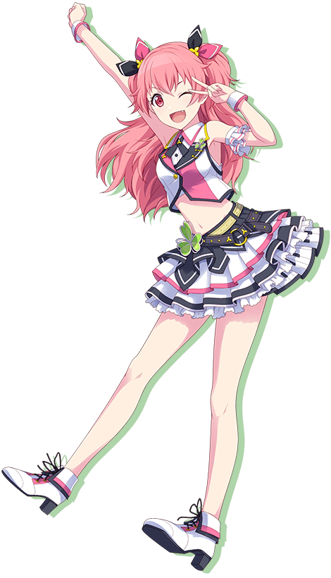 From the group MORE MORE JUMP!This is Momoi Airi!Her voice actress is Furihata Ai, who appears in Love Live! School Idol Festival as Kurosawa Ruby.