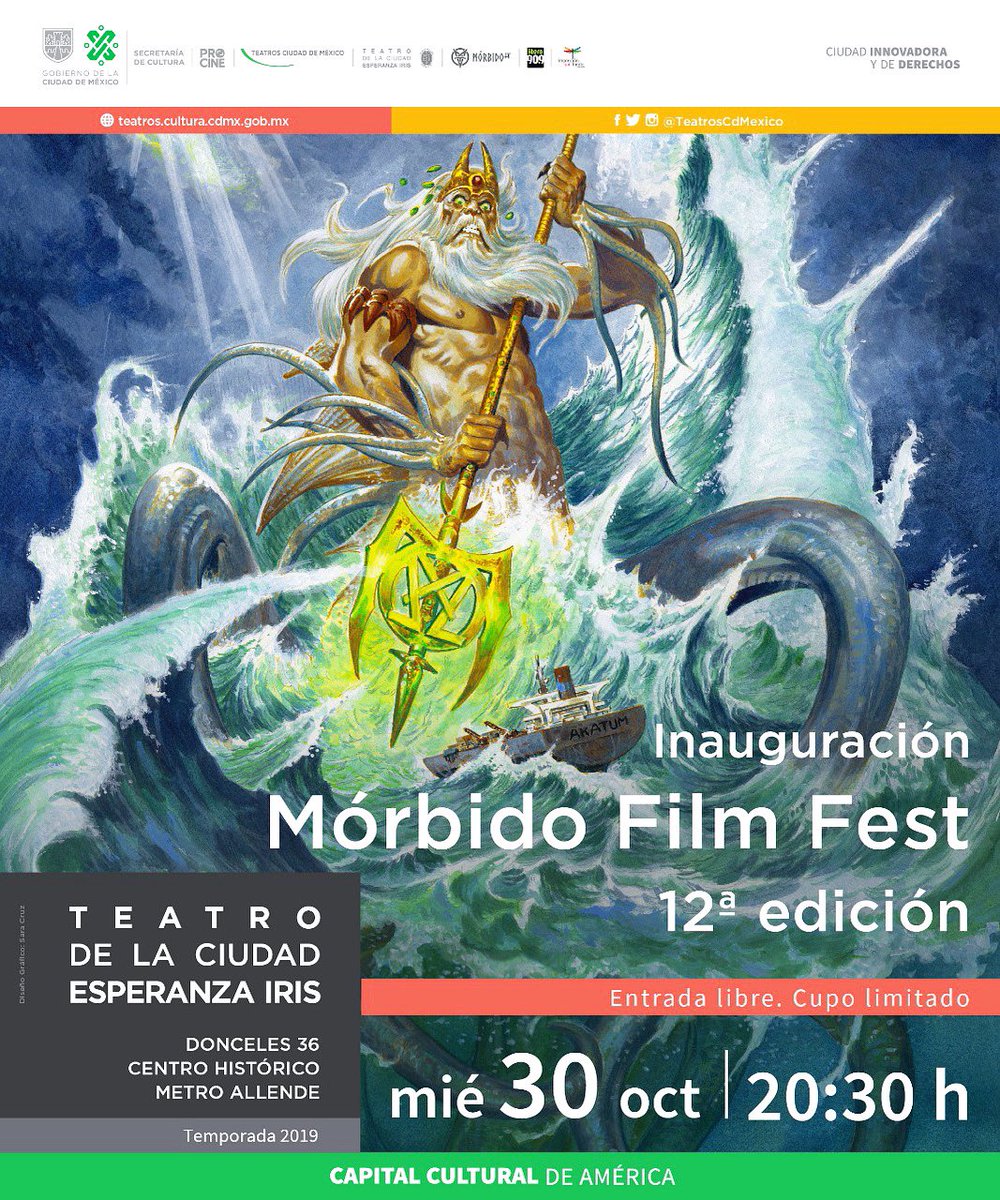 Si quieres asistir al show de inauguración de #Morbido2019 con @pablo_guisa @Palomaruizdea @ReginaOrozco #lasonoradinamita #evablunt @Iviza_Lioza @BarbaraDurango @NOHBORDS @joseluisbadalt y muchos más SOLICITA TUS BOLETOS a boletosmorbido2019@gmail.com y listo.