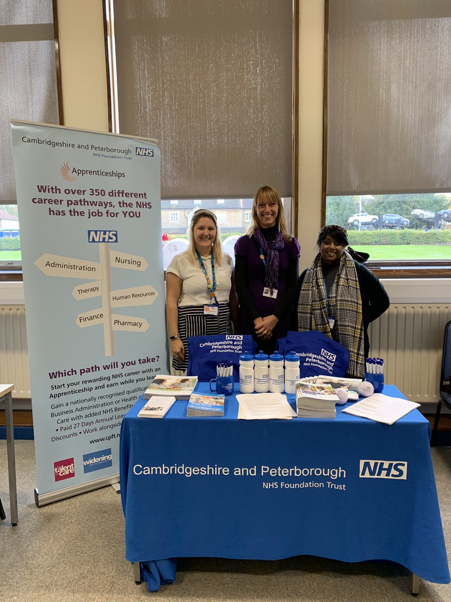 Tonight we’re at <a href="/AngliaRuskin/">ARU</a> #openevening promoting <a href="/CPFT_NHS/">CPFT</a> #job roles and #career opportunities and #apprenticeships and #nursingassociates