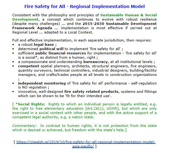 firesafety4all's tweet image. Regional #ImplementationStrategy ?  Why Adapt To A #LocalContext ??

#Social #Political &amp;amp; #Institutional Challenges Blocking Effective #Implementation Are Immense.  So, Who Are The Actors ??

#FireSafety4ALL #VulnerablePeople #WTC911 #GrenfellTowerFire #Resilience #SocialRights