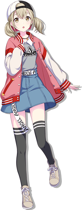 From the group Vivid BAD SQUADThis is Azusawa Kohane!Her voice actress is Akina, who appears in Aikatsu! as Saegusa Kii.