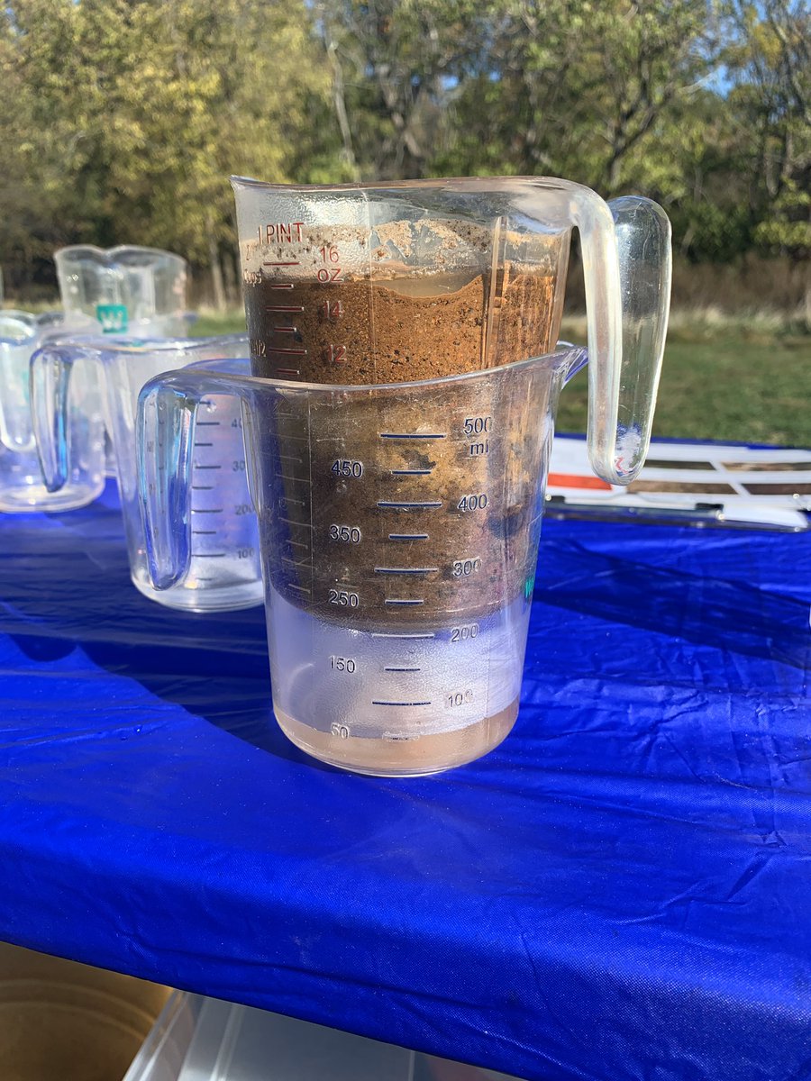 JanieLyman's tweet photo. Investigation of soil parts at Morvan Park @RoundHillES https://t.co/TsZrbuzSup