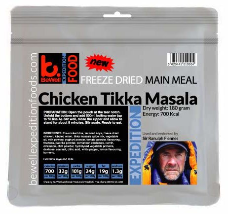 Chicken Tikka Masala is one of our more popular pack and go meals. At just 180 grams it wont weigh down your pack and is a slim profile to save space. bewellexpeditionfoods.com/chicken-tikka-…