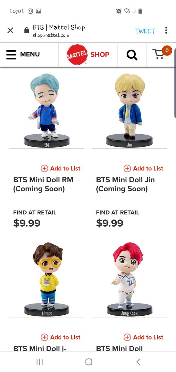 mattel shop bts