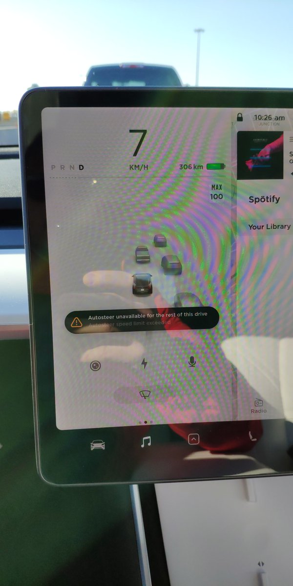 Note to self, don't hit the accelerator when autosteering or you'll be punished ahah <a href="/tesla/">Tesla</a> @Model3Owners