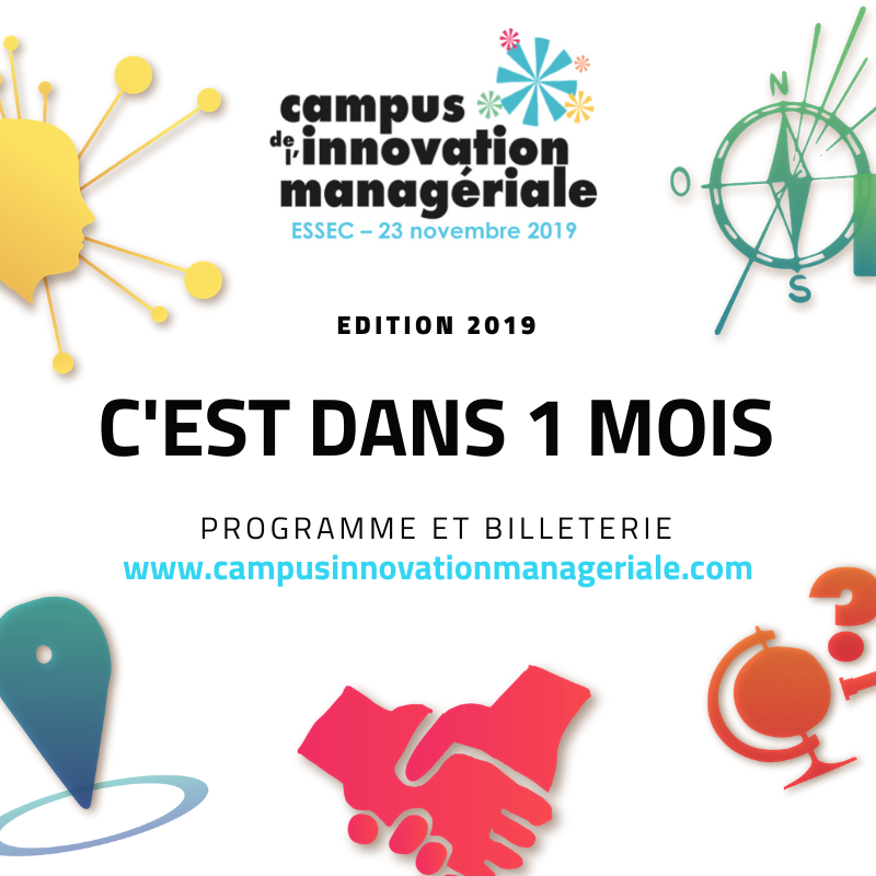 🗓 Plus qu'un mois à attendre avant le plus grand événement dédié à l'innovation managériale ! 🚀

Retrouvez le programme complet et la billetterie sur
campusinnovationmanageriale.com

#Management #RH #Leadership