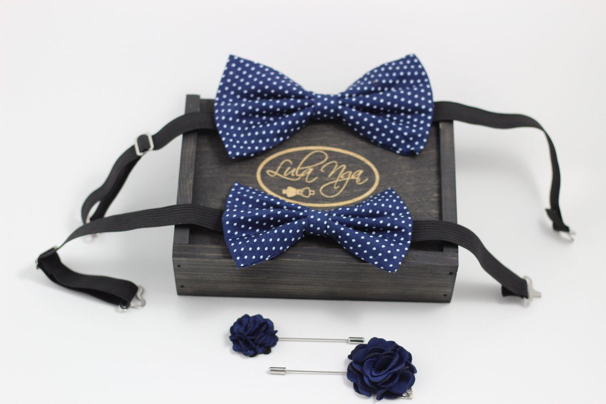 lula_nga's tweet photo. Like father like son, a recent custom order we made for one of our clients. 
#bowties #lapelpin https://t.co/vPm96gdkAV