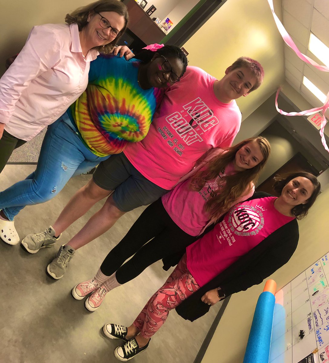 We’re in here in PINK! #KingsofPink <a href="/CKECHS/">Cabarrus Kannapolis Early College High</a> @ChewydstCarla