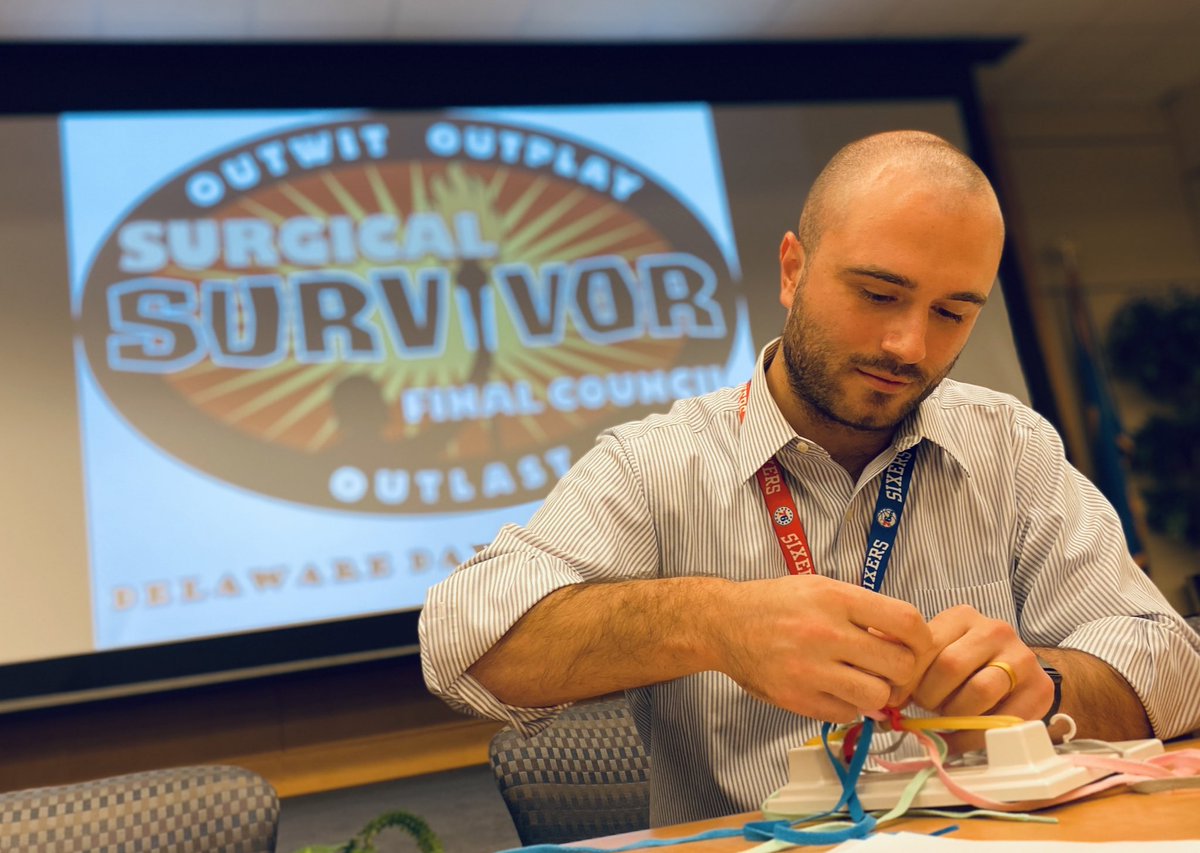 Surgical Absite Survivor champion <a href="/GoughB27/">Ben Gough</a> at #DEDayOfSurg! #absite <a href="/DelawareACS/">Delaware ACS</a>
