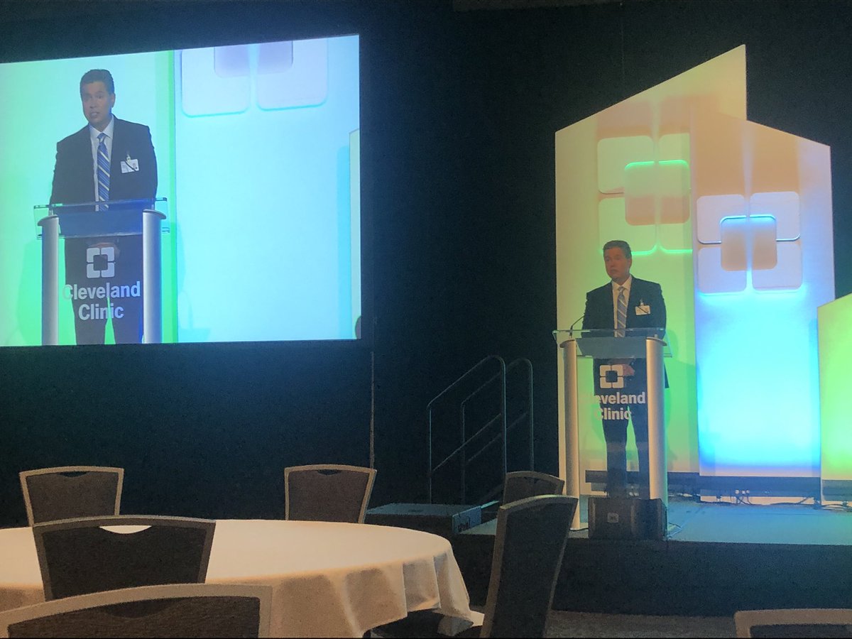 MHExecutive's tweet photo. Doug Chaet, chief managed care officer of Cleveland Clinic &amp; contributor to the MHE Editorial Board, lead 2019’s Value-based Innovation Summit. Chaet closed the three-day event w/ remarks of CC’s efforts of innovation &amp; taking risks for the better of their community. #VBISummit https://t.co/bn8YZRJdHD
