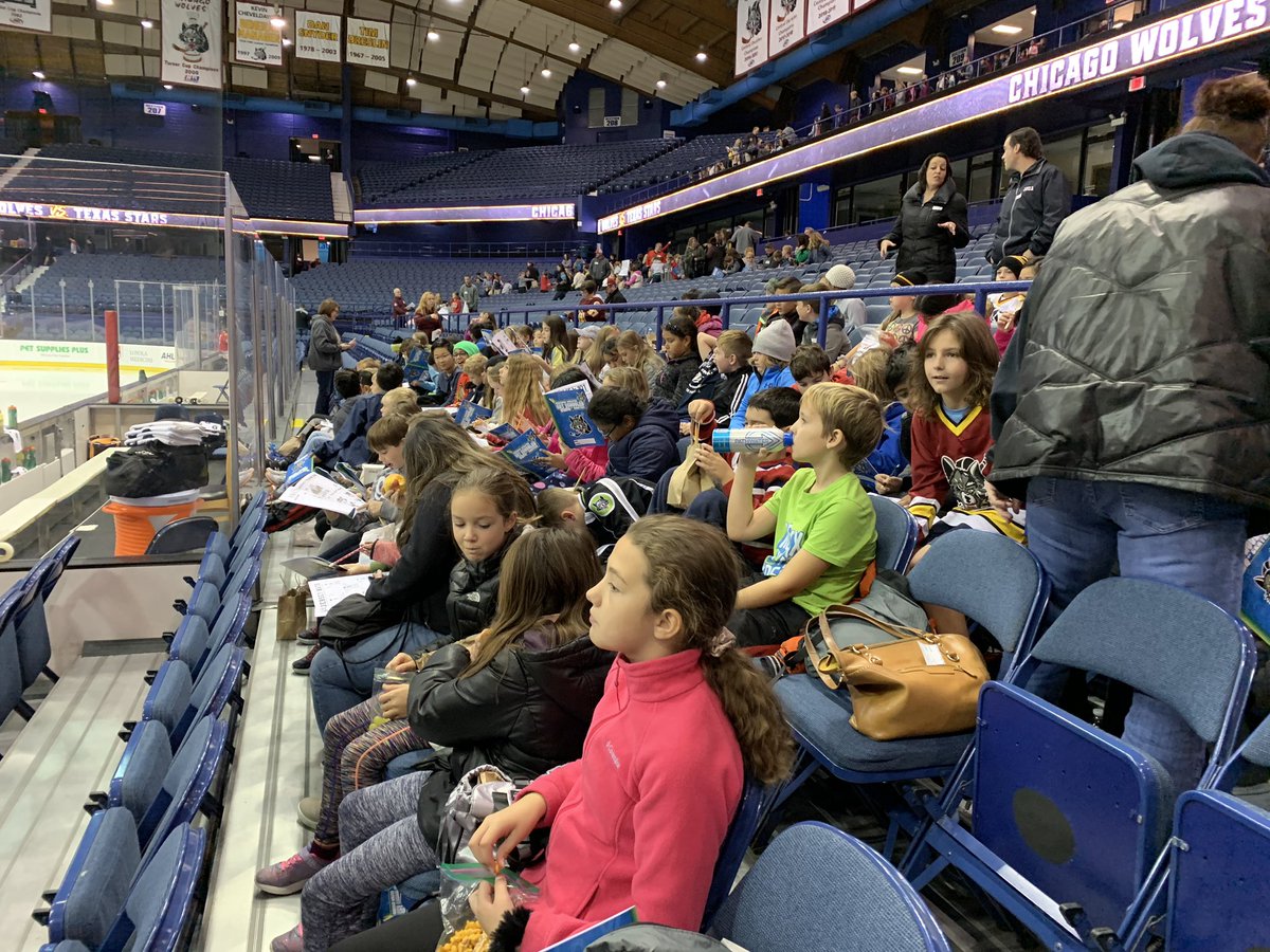 So excited for the Chicago Wolves game to start! First field trip of the year! #iginspires