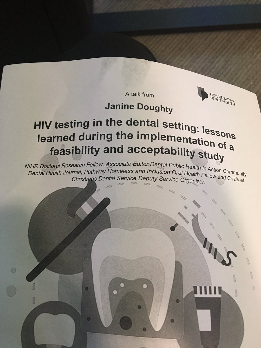 ‘HIV testing in dental practice’ an innovative study presented to us <a href="/UoPDentistry/">UoP Dental Academy</a> by Janine <a href="/HIVDENTSTUDY/">Janine Doughty</a> great contribution to the health and well-being themed talks <a href="/joe_shoebridge/">Joe Shoebridge</a> <a href="/UoPScience/">UoP Faculty of Science & Health</a>